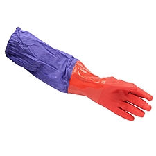 东亚 绒里保暖接袖手套 (红紫) 10副/包  802B